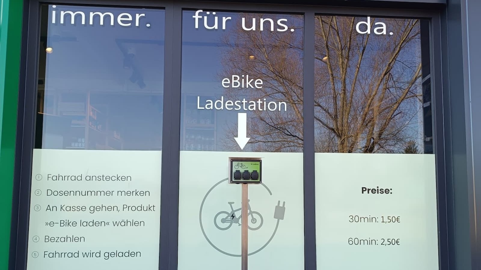 E-Bike-Ladestation