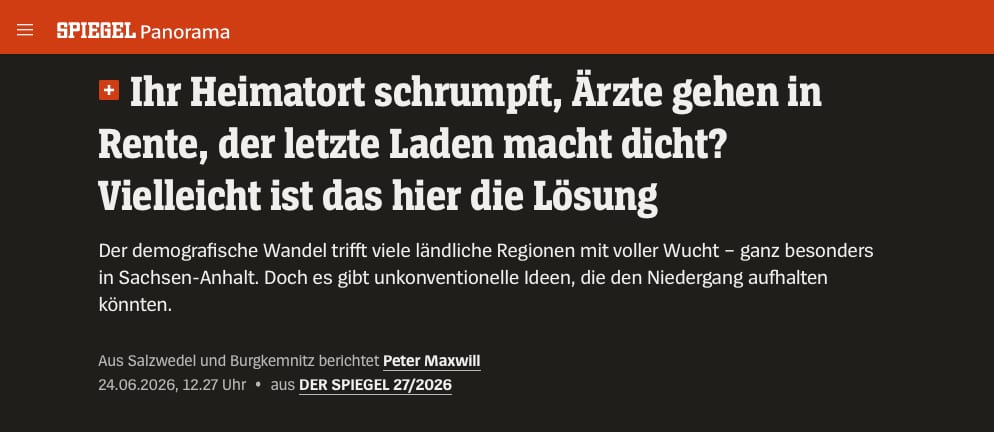 Der Spiegel berichtet über Unser Schopp — mit einer Ergänzung
