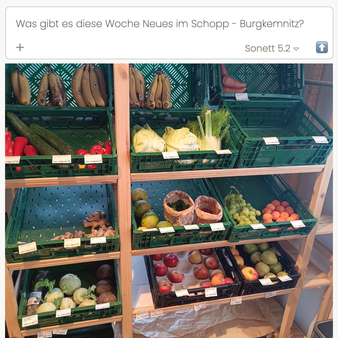 Diese Woche frisch im Schopp!