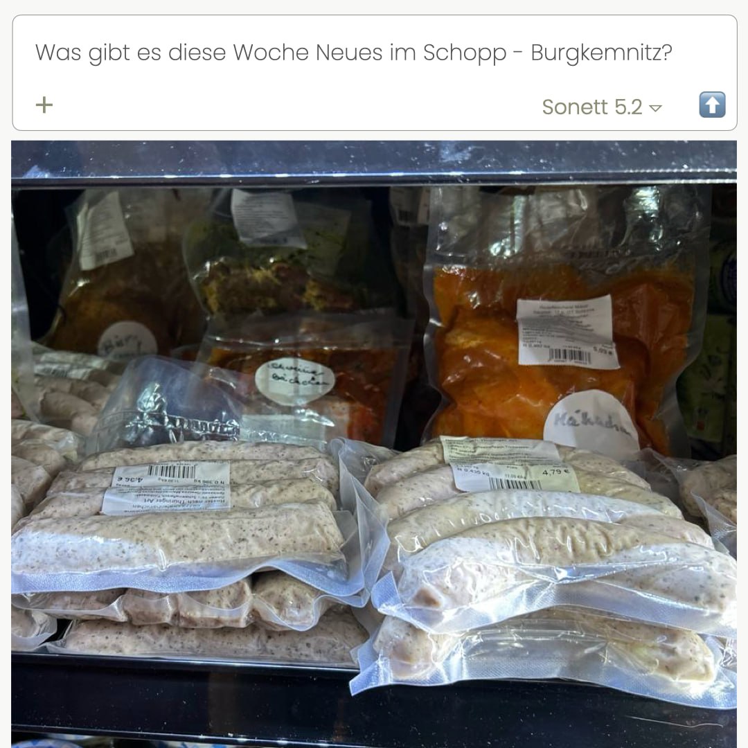 Diese Woche frisch im Schopp!